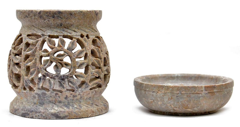 Nirvana Class NIRMAN Handmade Stone Aroma Burner Oil Diffusers Home Decor (Leaf) - Image 3